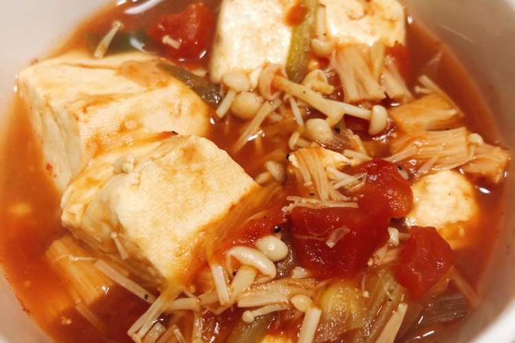 豆腐とキノコのトマト缶で簡単煮込み レシピ 作り方 By Tai Sキッチン クックパッド 簡単おいしいみんなのレシピが372万品