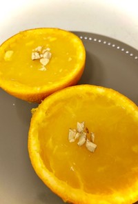 簡単！生オレンジ桃カルピスゼリー