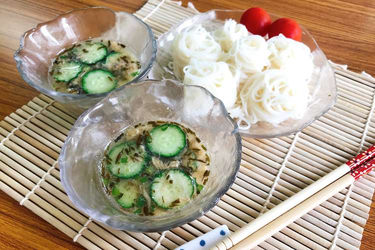 味付けいらず アカモクの冷や汁風そうめん レシピ 作り方 By ニコニコのり クックパッド 簡単おいしいみんなのレシピが353万品