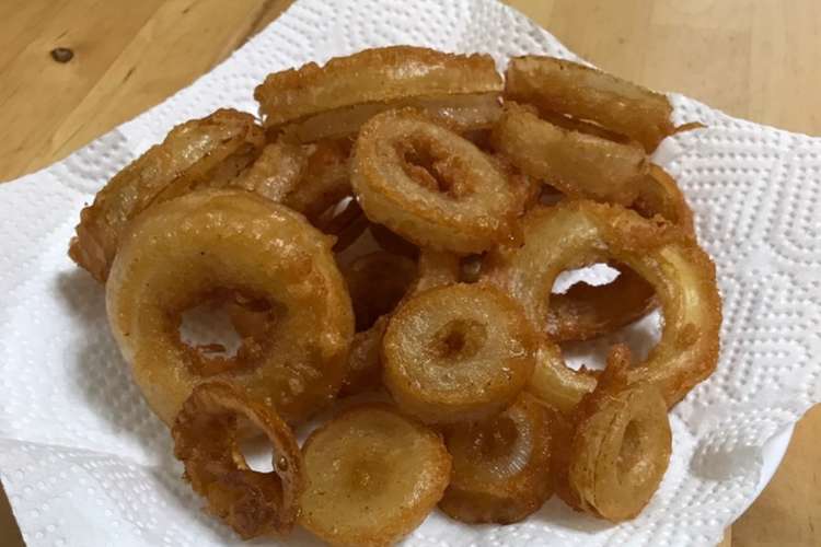 から揚げ粉で 簡単オニオンリング レシピ 作り方 By Miレイ クックパッド 簡単おいしいみんなのレシピが352万品