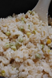 豆ご飯カレー味(簡単)グリンピース