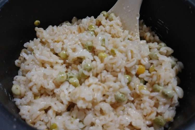 豆ご飯カレー味 簡単 グリンピース レシピ 作り方 By ｱﾗﾚ ﾃﾝ クックパッド 簡単おいしいみんなのレシピが356万品
