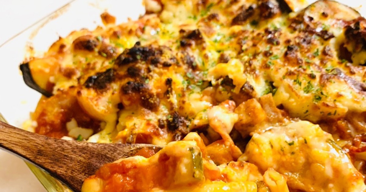 ズッキーニとベーコンのトマト煮 レシピ 作り方 By ニジノママ クックパッド 簡単おいしいみんなのレシピが360万品