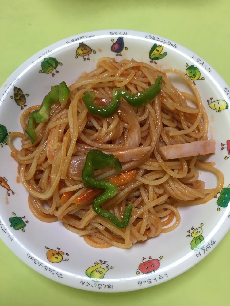 【保育園給食】スパゲティ—ナポリタンの画像