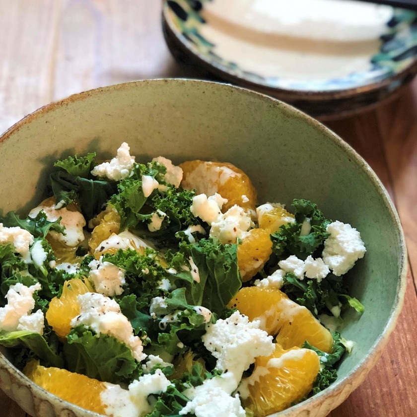 パセリの柑橘系サラダのレシピ