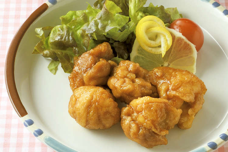 新感覚 唐揚げ 甘辛レモンチキン レシピ 作り方 By 女子栄養大学の学食 クックパッド 簡単おいしいみんなのレシピが360万品