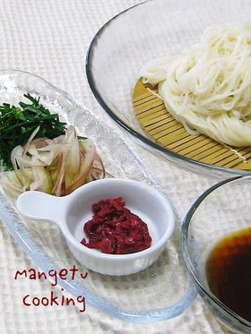涼やか✿梅そうめん