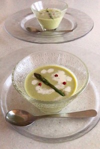 アスパラ冷製スープ