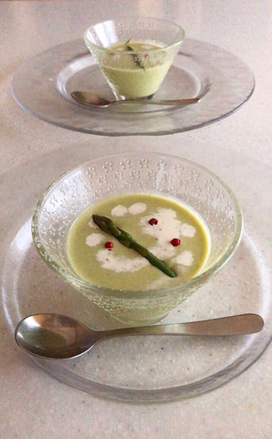 アスパラ冷製スープの画像