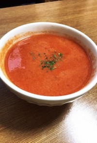 冷製トマトクリーミースープ〜牛乳大量消費