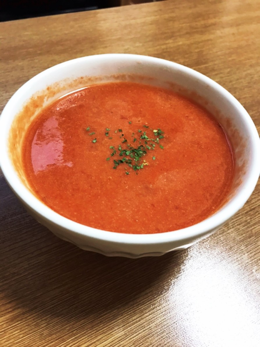 冷製トマトクリーミースープ〜牛乳大量消費の画像