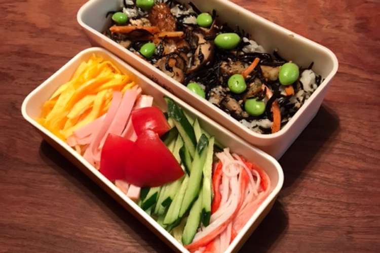 お弁当 81冷やし中華とひじきご飯 レシピ 作り方 By こつゆ514 クックパッド 簡単おいしいみんなのレシピが360万品