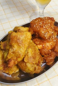 マサ(トウモロコシ粉)で韓国チキン