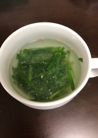 簡単　ニラ中華スープ