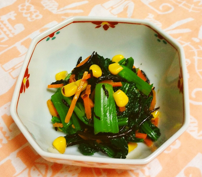 【給食】青菜とひじきの和えもの