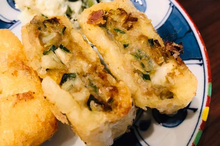 お揚げの天ぷら 餃子の残りタネリメイク レシピ 作り方 By さえきち クックパッド 簡単おいしいみんなのレシピが352万品