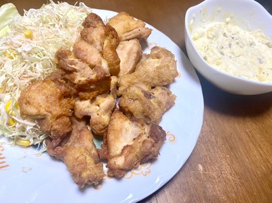 俺流！簡単揚げ焼きの一口チキン南蛮の写真