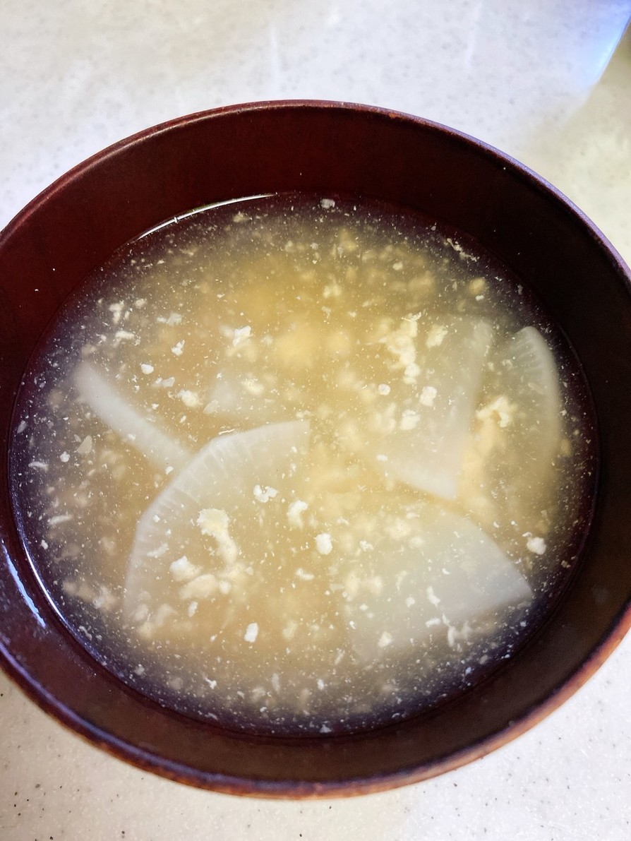 鶏ひき肉と大根のスープ♡の画像