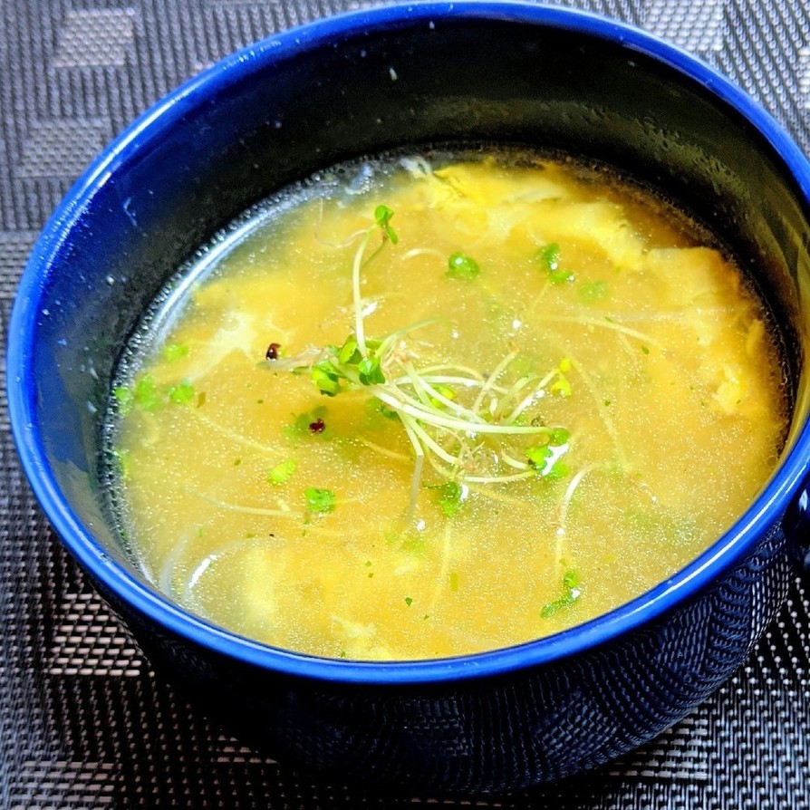 コーンと春雨の中華卵スープの画像