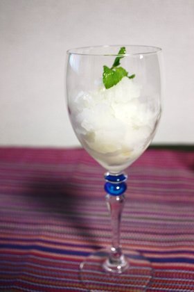 にごり酒のグラニテ