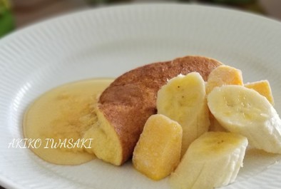 綺麗なれちゃう『米粉のバナナパンケーキ』の写真