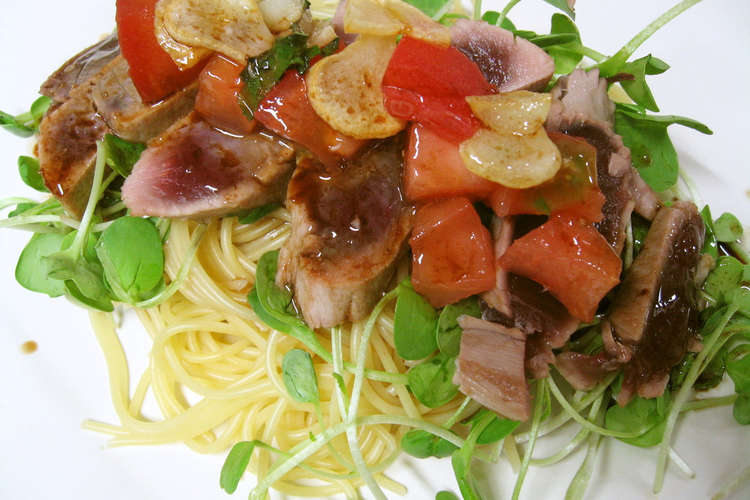 旬なカツオの夏野菜パスタ レシピ 作り方 By いぬいぬこ クックパッド 簡単おいしいみんなのレシピが356万品