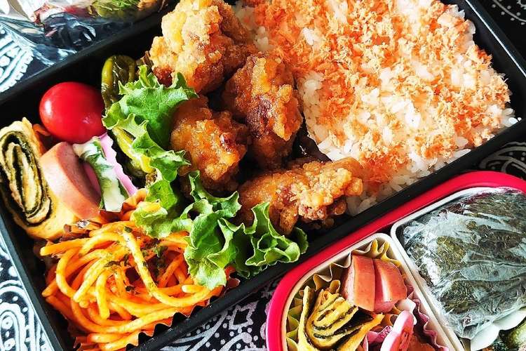 6 11 竜田揚げ弁当 レシピ 作り方 By Ran6312 クックパッド 簡単おいしいみんなのレシピが359万品
