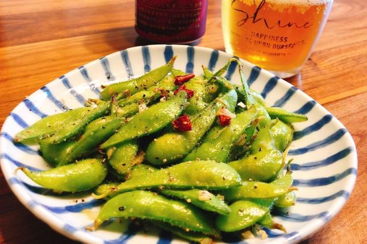 夏のおつまみに 絶品 枝豆ペペロンチーノ レシピ 作り方 By ののママレシピ クックパッド 簡単おいしいみんなのレシピが353万品