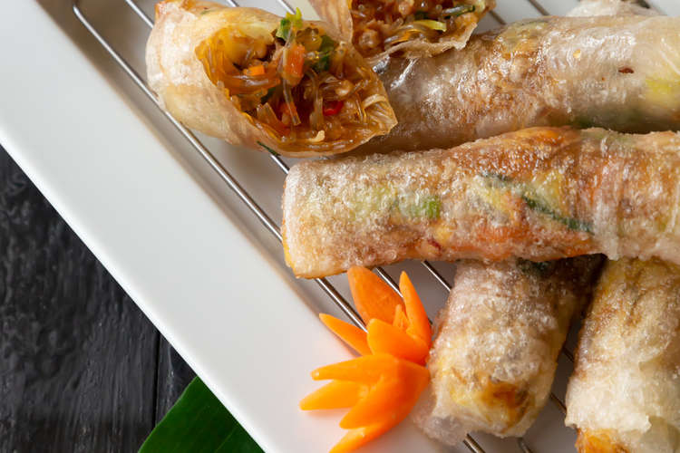タイ風 ライスペーパーの揚げ春巻き レシピ 作り方 By ケンミン食品 クックパッド