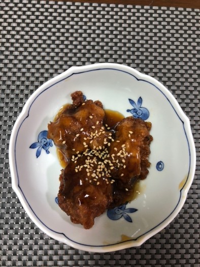 唐揚げ　照り焼きあんかけの写真