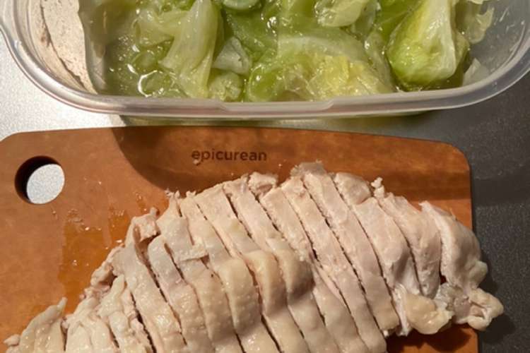 超簡単 ヘルシー鶏胸肉のふっくらレンジ蒸 レシピ 作り方 By てんちょー クックパッド 簡単おいしいみんなのレシピが357万品