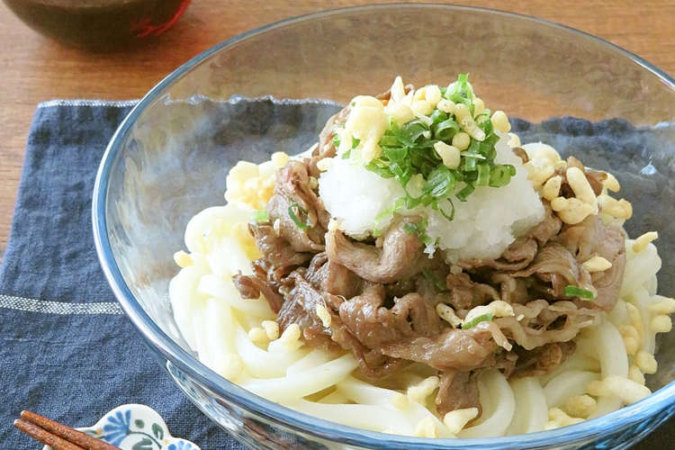 簡単 牛しぐれのねぎおろし冷やしうどん レシピ 作り方 By Kaana57 クックパッド 簡単おいしいみんなのレシピが352万品
