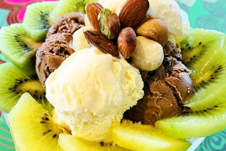 夏におすすめ ゼスプリキウイの２色パフェ レシピ 作り方 By Saicook クックパッド 簡単おいしいみんなのレシピが360万品