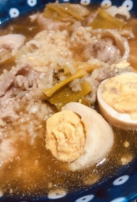 卵入り角煮風ダイエットスープご飯