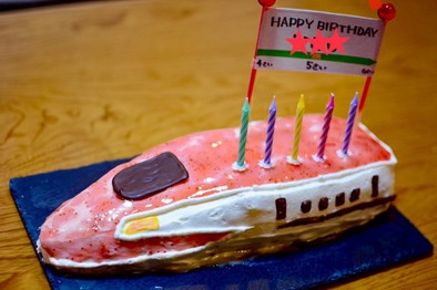 バースデーケーキ 5歳 覚書の写真