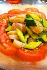 きゅうりと帆立の中華冷菜(涼拌鮮貝)