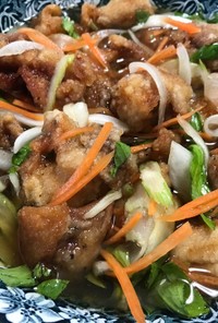 甘酸っぱい♫ 鶏モモ肉の南蛮漬け