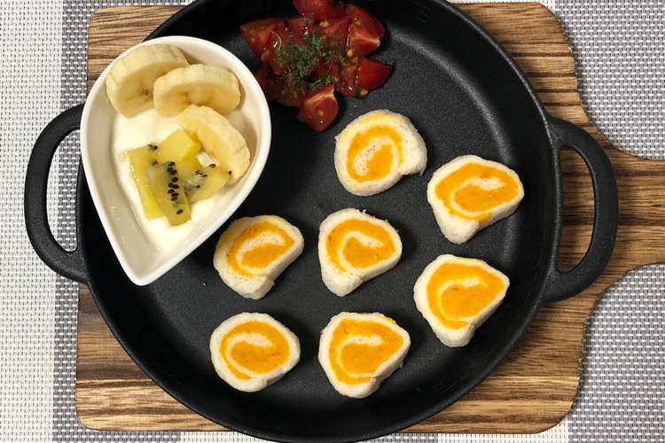 離乳食完了期 かぼちゃマヨのロールサンド レシピ 作り方 By れいくんママレシピ クックパッド 簡単おいしいみんなのレシピが361万品