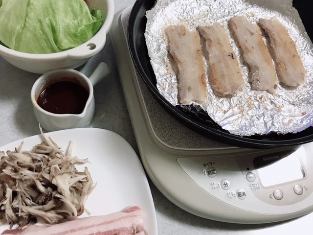 厚い焼肉用豚バラも柔らか サムギョプサル レシピ 作り方 By クックまいななパパ クックパッド 簡単おいしいみんなのレシピが375万品