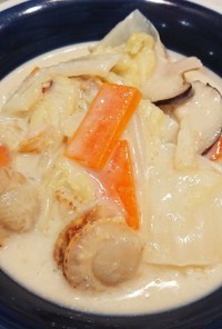 白菜と帆立の中華風クリーム煮