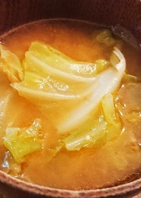 キャベツのコチュジャン味噌スープ