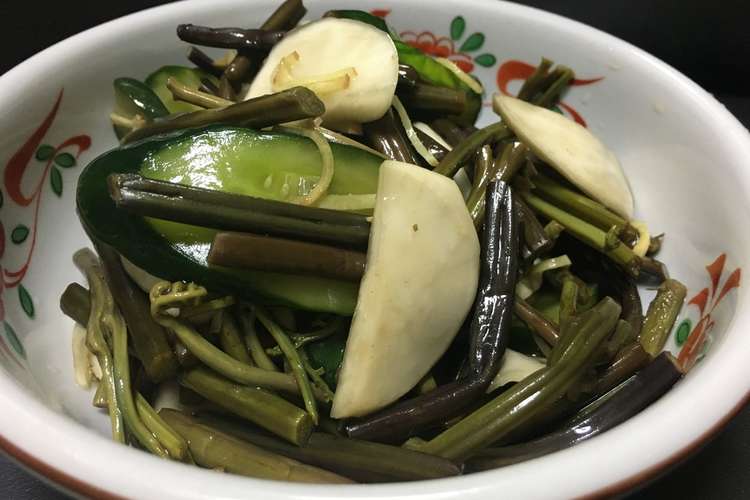 山菜食べよう ワラビのお漬物 レシピ 作り方 By ニコッニコ クックパッド 簡単おいしいみんなのレシピが357万品