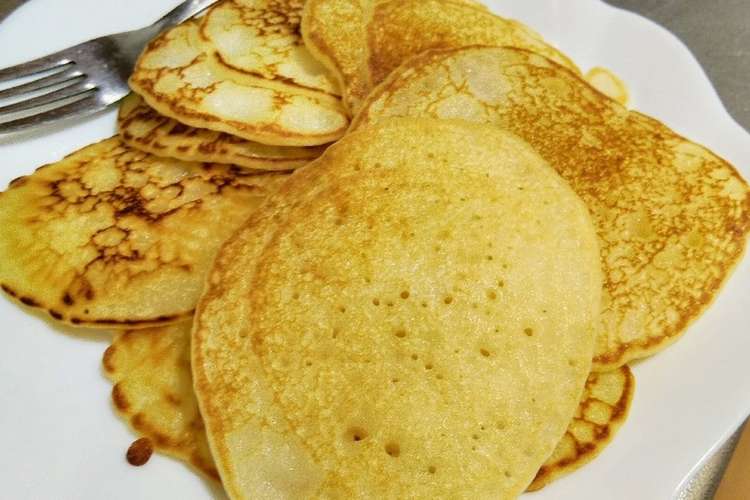 米粉のパンケーキ 重曹使用 レシピ 作り方 By ぢぇんが クックパッド