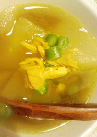 ツナと冬瓜のカレースープ