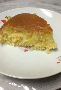 カットパイン&HMで簡単パウンドケーキ