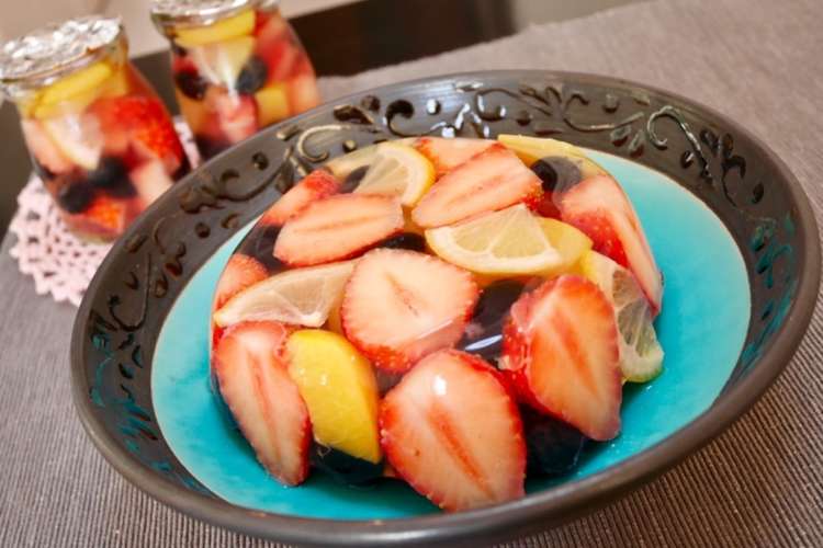 カラフル フルーツポンチゼリー レシピ 作り方 By Chelsea777 クックパッド 簡単おいしいみんなのレシピが360万品