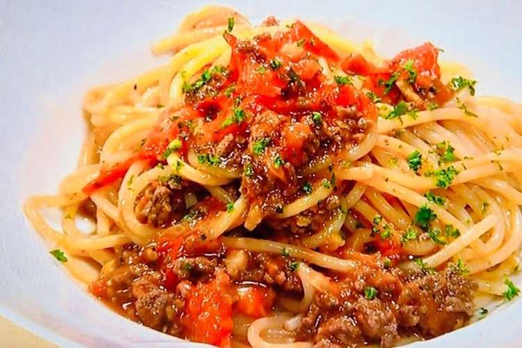 フレッシュトマトとひき肉のパスタ レシピ 作り方 By Shiho23 クックパッド 簡単おいしいみんなのレシピが355万品