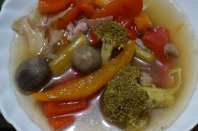 煮込まない野菜スープの写真