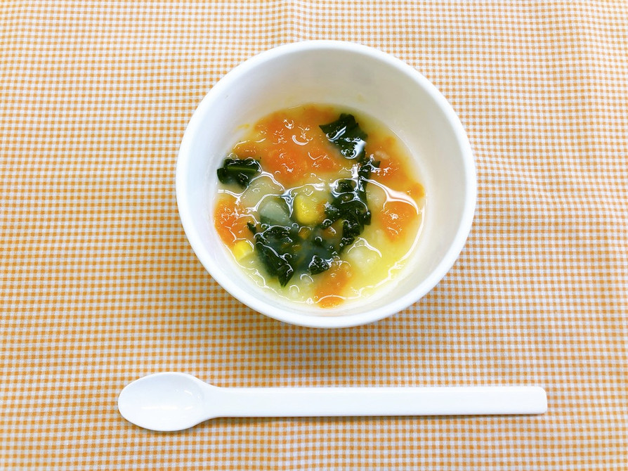 具沢山の豆乳コーンスープ☆7～8か月の画像