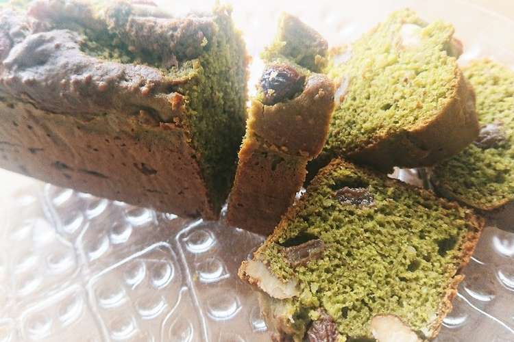 卵1個 抹茶パウンドケーキ 小麦牛乳なし レシピ 作り方 By 外交官夫人のレシピ クックパッド
